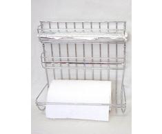 ESTANTERIA COCINA REPISA PARA PORTAROLLOS PORTA ROLLO FILM PAPEL ALUMINIO