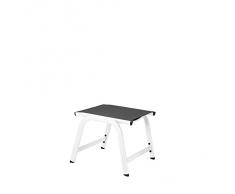 Kettler - Taburete, color blanco y negro