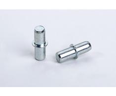 8 pieza Soporte de estantes Soporte de estanterías Soporte de estantes duplo, acero galvanizado, diametro 5mm