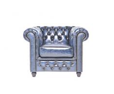 Chesterfield Showroom - Chesterfield Original Sofá - 1+2+3 plazas - Este sofa esta hecho completamente a mano - Azul envejecido