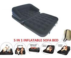 elitezotec Nuevo sofá hinchable de doble nieve 5 en 1 sofá cama tumbona cama cama de aire