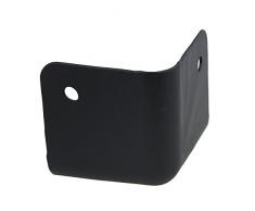 yibuy negro Metal ángulo recto armario de esquina Protector de pantalla para amplificador de guitarra etapa altavoz Pack de 12