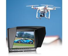 Neewer F100 7 1280x800 IPS Pantalla Monitor de Campo de Cámara Soporte 4k Entrada Video HDMI para DSLR Cámara sin Espejo SONY A7S II A6500 Panasonic GH5 Canon 5D Mark IV y más (Batería no incluida)