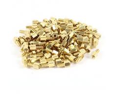 100 piezas estante latón tornillo allen espaciador macho a hembra 5 millimeter + 6 millimeter M3 3 mm