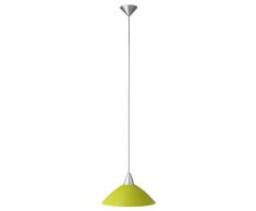 Brilliant 78270/04 Logo - Lámpara colgante (100 W), color plateado y verde