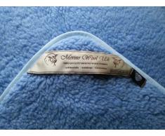 CUNA Manta de 100% pura lana Merina MANTA 140 x 100 cm Cálido y Natural Certificada por Woolmark. Muy suave y confortable. Manta Bebe