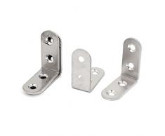 Muebles 40mmx40mm Estantería Soporte De Esquina 90 Grados Escuadra Fijación 5 Piezas