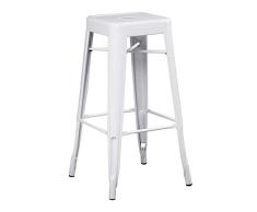SKLUM Taburete Alto LIX Acero Blanco - (Elige Color)