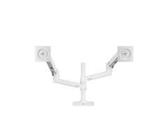 Ergotron LX Series 45-492-216 Soporte de Mesa para Pantalla Plana 61 cm (24") Blanco - Soporte para televisor (18 kg, 61 cm (24"), 75 x 75 mm, 100 x 100 mm, Ajustes de Altura, Blanco)