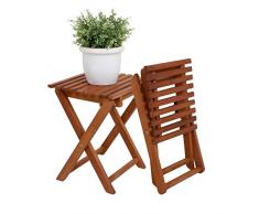 Spetebo - Taburete plegable de madera de eucalipto