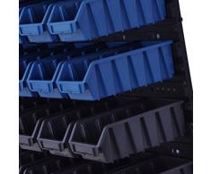 Cajas Box Visión Cajas de almacenamiento estante de pared Venezia – Estantería para almacén Sistema 42 cajas 2L