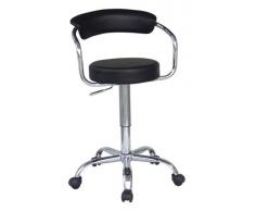 SixBros. Taburete giratorio Taburete negro - M-95026/191