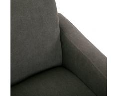 Versa 19501316 Sillón Tripoli,76x78x69,Gris oscuro, Butaca,Madera y Poliéster