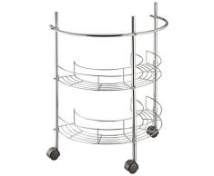 MSV ESTANTERIA BAJO Lavabo con 1 Barra TOALLERA DE Metal Cromado, Acero Inoxidable, Plateado, 66.5x34x54.5 cm