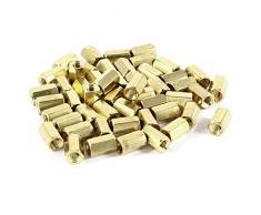 50 piezas tuerca latón hexagonal hembra estante espaciador m 4 x 10 M4 10 mm