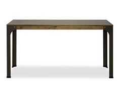 - Mesa Recibidor Industrial Bristol 70x39x75cm. Consola de entrada de estilo industrial vintage. Fabricada en madera maciza de pino alistonado con patas de acero con pintura epoxi de gran resistencia.