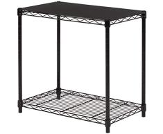 AmazonBasics - Estantería apilable de 2 niveles