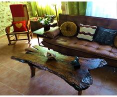 Mesa Rústica de Centro, en Madera de Olmo y Pino