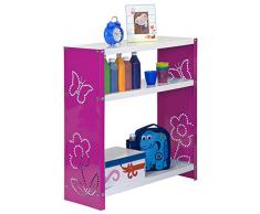 Estantería Metálica infantil, Kit Habitat Toy Mini 3/300 rosa/blanco, 900x600x300, 3 estantes, Simonrack