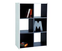 Demeyere 227443 - Librería de salón, Color Blanco/Negro