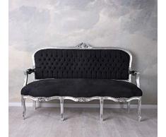 Sofá XL Banco Barroco Sofá Samtsofa Polstercouch Palacio Sofá Rococó Mueble Asiento cat361e02 Palazzo Exclusivo
