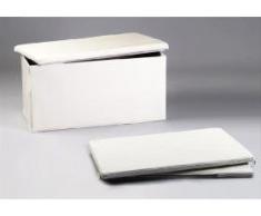 Suska - Baul plegable suska 1010 - 1982000110 - baul desmontablede polipiel(81x40x45cm), color blanco