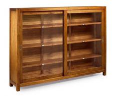 Moycor - Vitrina star 2+3 con madera, tamaño 180 x 35 x 125