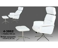 Supernova Decoracion-SOFA RELAX C/REPOSAPIES TELA GRIS. MEDIDAS SILLÓN 73*63*105 REPOSAPIES 47*41*42 CM