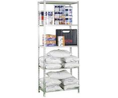 Estantería Metálica Kit Maderclick 5/300 Mini galvanizado, 1800x800x300, 5 estantes, Simonrack