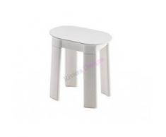 Gedy Tetra Taburete de Cuatro Patas, ABS, Blanco, 27x42x41 cm