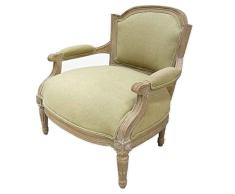 BETTER & BEST Q B&B Q BETTER & BEST Butaca Cuadrada tapizada, de Madera Natural, Color Topo, 67x64x66 cm