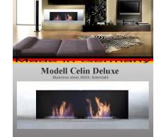 Gel y etanol Chimenea modelo Celin Deluxe Acero inoxidable