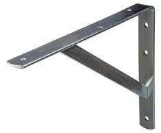 Soporte servicio pesado Gedotec Soporte estante metal Soporte ángulo galvanizado - Athena | Profundidad 295 mm | Capacidad portador cargas pesadas 200 kg | acero sólido | montaje en pared - 1 pieza