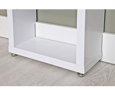 TOP KIT | Estanteria CD DVD Berlin 2011-36 x 208 x 15 | Blanco