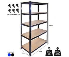 Monster Racking - Estanterìa T-Rax de Acero Sin Tornillos Negro 90cm x 45cm x 180cm