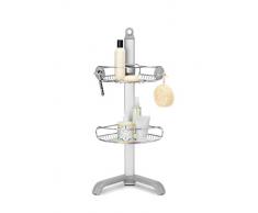 simplehuman BT1064 - Estantería de esquina para ducha, acero inoxidable +yaluminio anodizado