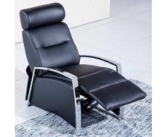 Sillón relax reclinable modelo Malcom color negro – SedutaHome
