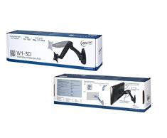 ARCTIC W1-3D - Montaje en Pared con Brazo y Movimiento Completo, Accesorio de Pared, para Monitores de hasta 43/49 Ultrawide, Gestión Integrada de Cables, Instalación Simple y Rápida - Negro