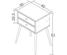 NMDCDH Patas de Madera Maciza Mesilla de Noche Mesilla de Noche Cajonera Armarios Armarios Dormitorio Esquina Gabinete Gabinete de Almacenamiento (Color: G)