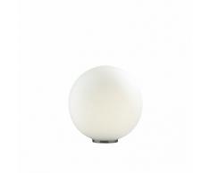 Lampara sobremesa o pie de salon Ideal Lux Blanco MAPA TL1 D40