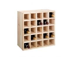 Zeller 13172 - Botellero de madera natural (52 x 25 x 52 cm)