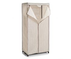 Zeller Armario de Textil Stripes, Fieltro y Metal, Beige