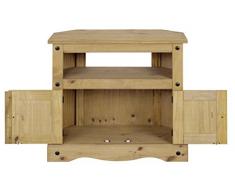 Corona Estilo Mexicano encerado de pino esquina mueble de tv 800 W x 425d X 781h mm
