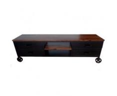 Mueble de televisión (180 cm, con ruedas), diseño industrial