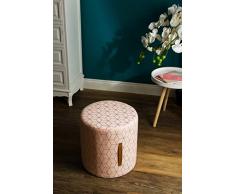 elbmöbel Asiento Taburete Pouf Asiento Puf Otomano Taburete Color Rosa Oro