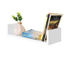 COMIFORT Juego de Estantes de Pared - Baldas de Estilo Moderno y Minimalista, Muy Resistentes y Estables, Set de 3 Estanterías de Distinto Tamaño de Color Blanco