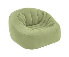 Intex 68576NP - Sillón hinchable Beanless Bag Club en color verde 124 x 119 x 76 cm
