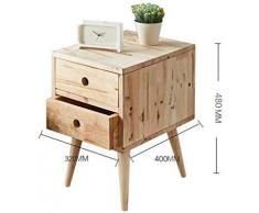 NMDCDH Mesita de Noche de Madera Maciza Cajonera Gabinete Sala de Estar Gabinete Esquina Lateral (Color: B)