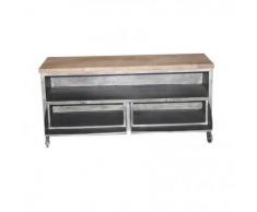 Mueble TV Loft con ruedas