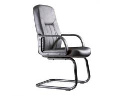 5 Star 038469 - Sillón confidente, símil piel, color negro